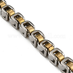 PVD Vacuum Plating 201 Stainless Steel Chain Bracelets&nbsp;STAS-Z056-17P