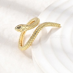 Brass Cuff Open Rings for Women&nbsp;RJEW-K264-12G