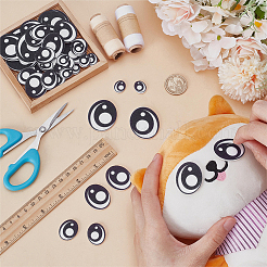 1 Bag Felt Craft Doll Eye&nbsp;AJEW-FG0004-90B