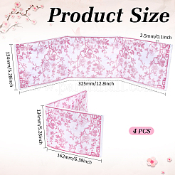 Printed Plastic Chinoiserie Mahjong Card Protector Cover&nbsp;AJEW-WH0709-445B