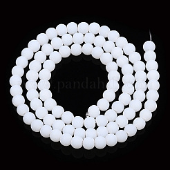 Imitation Jade Glass Beads Strands&nbsp;GLAA-T032-J4mm-MD01