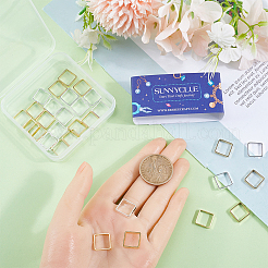 40Pcs 2 Colors Brass Bead Frame&nbsp;KK-SC0004-64