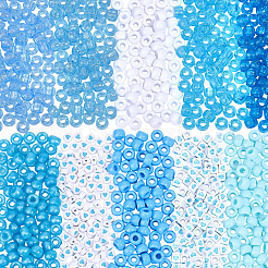 1200Pcs 10 Styles Opaque Plastic and  Opaque Acrylic Beads&nbsp;KY-PA0001-15B