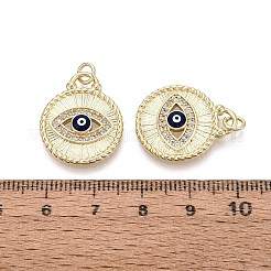 Brass Micro Pave Cubic Zirconia Pendants&nbsp;KK-N287-42G-03