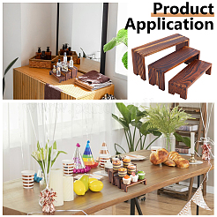 3Pcs 3 Sizes Wood Display Risers Sets&nbsp;ODIS-WH0099-44
