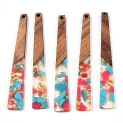 Translucent Resin & Walnut Wood Big Pendants&nbsp;RESI-TAC0017-46-D02