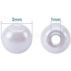 Eco-Friendly Dyed Glass Pearl Round Beads&nbsp;HY-PH0001-3mm-RB011