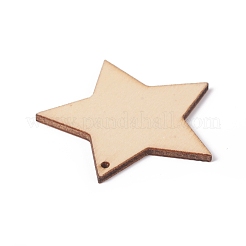 Unfinished Natural Poplar Wood Pendants&nbsp;WOOD-E010-05