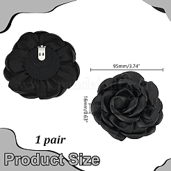 2Pcs Detachable Imitation Leather Shoe Buckle Clips&nbsp;AJEW-AR0005-03C