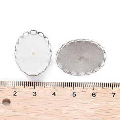 Non-Tarnish 304 Stainless Steel Brooch Base Settings&nbsp;FIND-D035-01B-P
