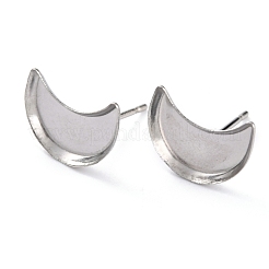 Non-Tarnish 304 Stainless Steel Stud Earring Settings&nbsp;X-STAS-J032-11