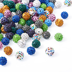 100Pcs 10 Colors Handmade Polymer Clay Rhinestone Beads&nbsp;RB-TA0001-19