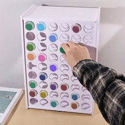 108-Hole Rotatable Plastic Paint Racks&nbsp;ODIS-WH0043-317