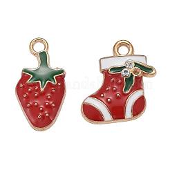60Pcs 30 Styles Alloy Enamel Pendants&nbsp;ENAM-LS0001-03LG