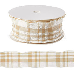 1 Roll Polyester Ruffled Ribbon&nbsp;SRIB-CY0001-14E