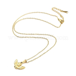 304 Stainless Steel Pendant Nacklaces For Women&nbsp;STAS-S124-01G-01