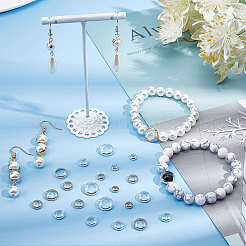 64Pcs 8 Style Brass Beads Frames&nbsp;KK-CN0001-74