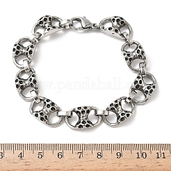 304 Stainless Steel Link Chain Bracelets for Men Women&nbsp;BJEW-D385-06AS