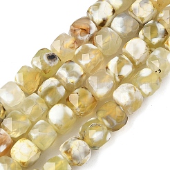 Natural Fire Crackle Agate Beads Strands&nbsp;G-H078-C49-6mm-05