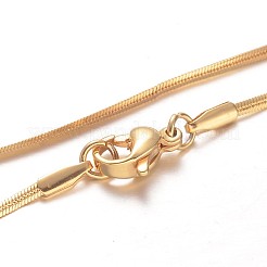 304 Stainless Steel Snake Chain Necklaces&nbsp;NJEW-F195-02A-G