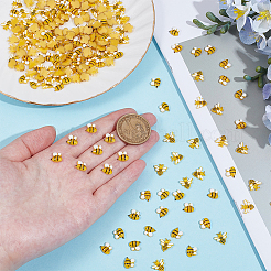 220Pcs 2 Styles Bees Resin Nail Art Cabochons&nbsp;RESI-DR0001-06