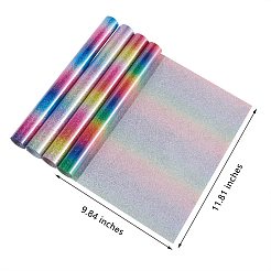 4Pcs Colorful Glitter Heat Transfer&nbsp;DIY-SZ0003-60