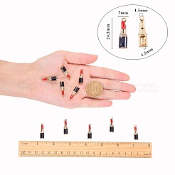 Light Gold Plated Alloy Enamel Pendants&nbsp;PALLOY-CJ0001-04