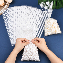100Pcs 4 Styles Rectangle Plastic Candy Bags&nbsp;ABAG-WH20013-19C