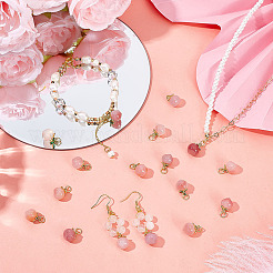 20Pcs Natural Agate Peach Charms&nbsp;G-OC0006-03