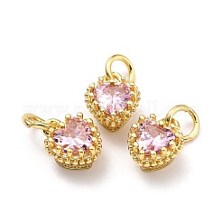 Brass Micro Pave Mixed Color Cubic Zirconia Pendants&nbsp;ZIRC-D120-02G-M