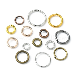 12 Styles DIY Brass & Iron Open Jump Rings Sets&nbsp;DIY-FS0004-12