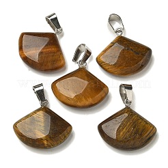 Natural Tiger Eye Pendants&nbsp;G-Z067-05P-08