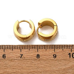 304 Stainless Steel Clear Cubic Zirconia Hoop Earrings&nbsp;EJEW-D331-08A-G