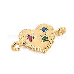 Brass Micro Pave Cubic Zirconia Charms&nbsp;LS-KK-S514-04B-G