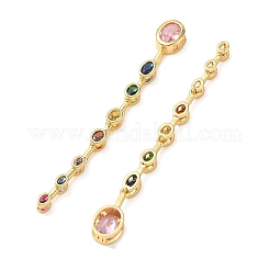 Brass Micro Pave Cubic Zirconia Big Pendants&nbsp;CU-CBA84C5-12G