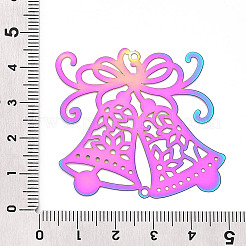 Christmas Theme 201 Stainless Steel Big Pendants&nbsp;STAS-S147-07RC-C