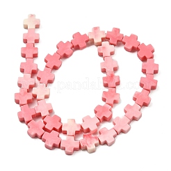 Synthetic Coral Dyed Beads Strands&nbsp;SHEL-F009-02