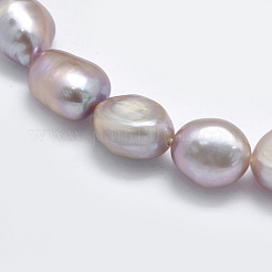 Natural Cultured Freshwater Pearl Beads Strands&nbsp;PEAR-K003-19B