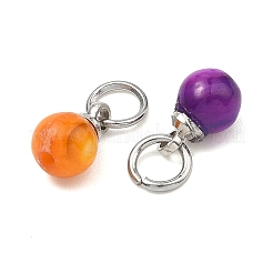 Dyed Natural Freshwater Shell Pendants&nbsp;PALLOY-JF05339-02