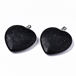Synthetic Black Stone Pendants&nbsp;G-S364-071