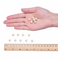 Round Natural Wood Beads&nbsp;X-WOOD-Q017-8mm-06-LF