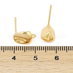 Brass Stud Earring Findings&nbsp;KK-Z099-03G
