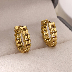 304 Stainless Steel Hoop Earrings&nbsp;LS-EJEW-B142-01G