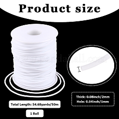 1 Roll Hollow Pipe PVC Tubular Synthetic Rubber Cord&nbsp;RCOR-CY0001-01B