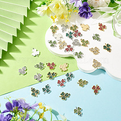 32Pcs 8 Styles Alloy Rhinestone Pendants&nbsp;ALRI-TA0001-45
