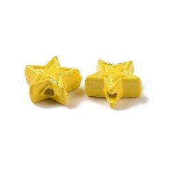 Spray Painted Alloy Beads&nbsp;PALLOY-K001-02H
