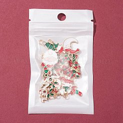 24Pcs 12 Style Christmas Theme Eco-Friendly Alloy Enamel Pendants&nbsp;ENAM-FS0001-30
