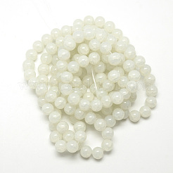 Baking Paint Crackle Glass Bead Strands&nbsp;DGLA-Q023-6mm-YS1