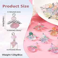 30Pcs Glass Pendants&nbsp;FIND-CJ0003-36