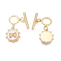 Brass Toggle Clasps&nbsp;LS-KK-N254-158G